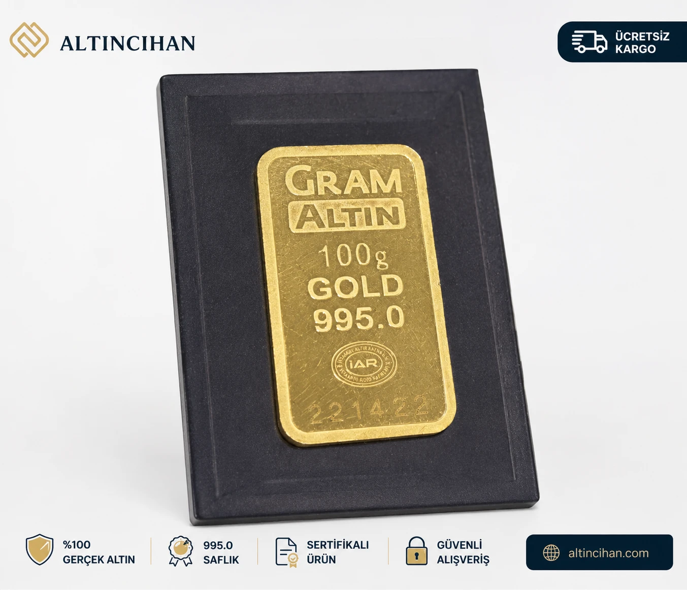 Gram Altın Sertifikalı Külçe Altın