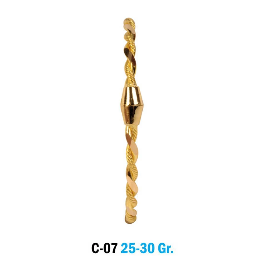 C-07 Model Zarif Fantezi Altın Bilezik (25-30 Gr.)