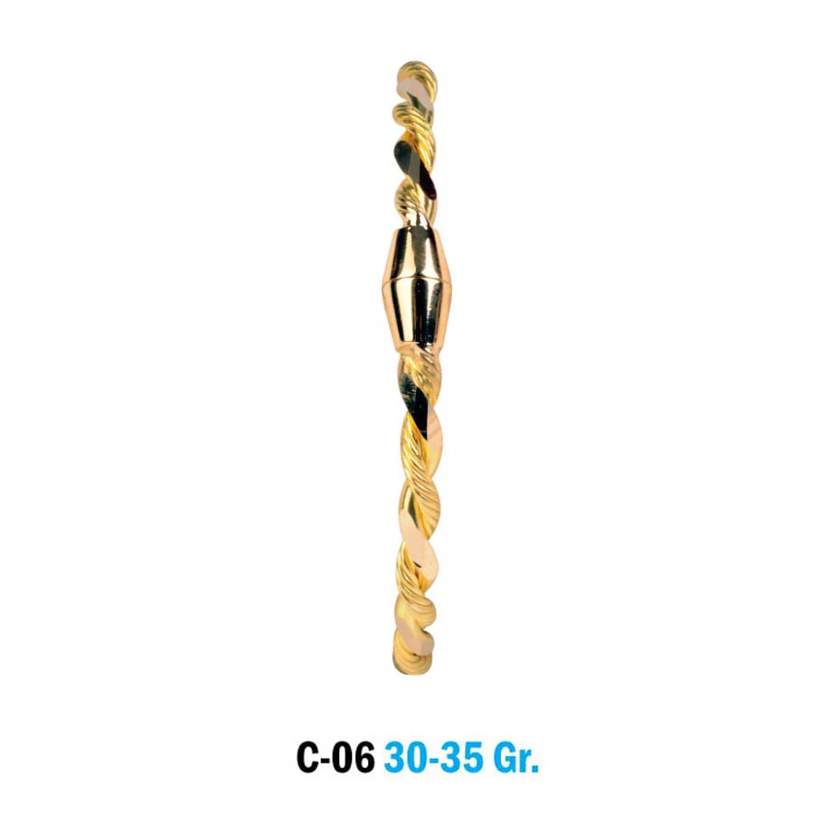 C-06 Model Fantezi Burma Altın Bilezik (30-35 Gr.)